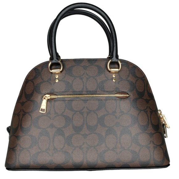 Coach Brown and Black Satchel - Picture 4 of 8